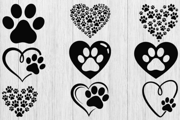 Download Dog Paw Heart SVG Bundle, Puppy Paw Svg - Premium Bundle