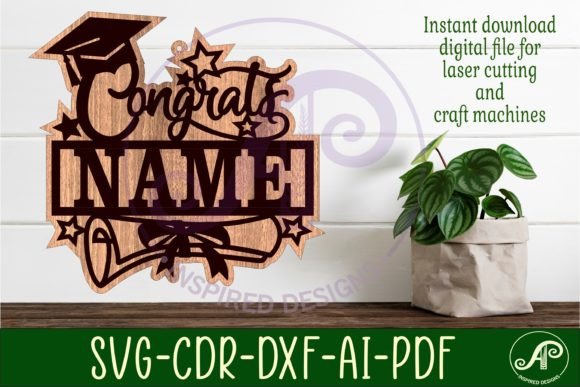 Download Graduation Name Sign Svg Laser Cut - Svg Collection