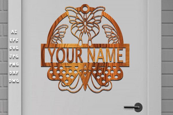 Download Butterfly Name Sign Svg Laser Cut - Svg Collection