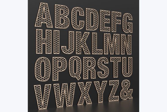 Download Laser Cut Honeycomb Letters Svg Files - Svg Collection