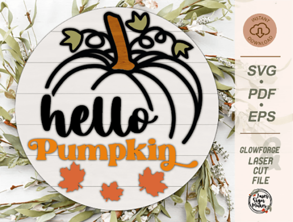 Download Hello Pumpkin Sign SVG, Hello Fall SVG - Svg Collection