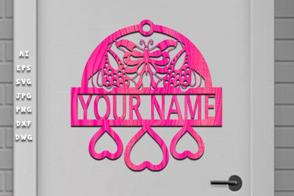 Download Butterfly Name Sign Svg Laser Cut - Svg Collection