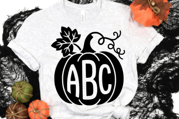 Download Autumn Pumpkin Wreath Monogram SVG - Svg Collection