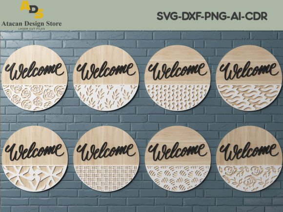 Download Door Hanger SVG Bundle / Laser Cut Files - Svg Collection