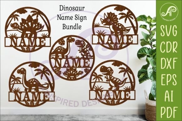 Download Dinosaurs Name Sign BUNDLE SVG - Svg Collection