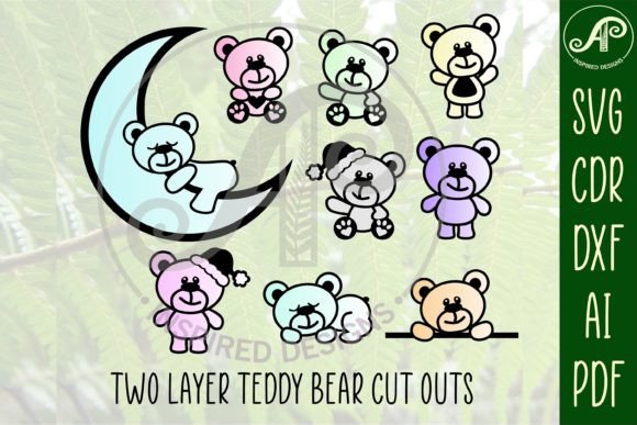 Download Teddy Bear Shapes SVG Cut Files - Svg Collection