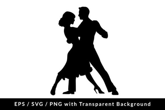 Download Couple Dancing Silhouette SVG EPS PNG - Svg Collection