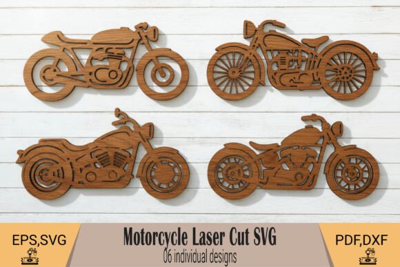 Download Motorcycle Laser Cut Wall Art SVG - Svg Collection