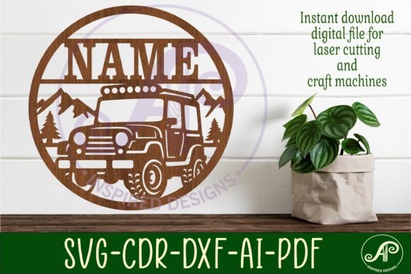 Download Off Road Vehicle Name Sign Svg Laser Cut - Svg Collection