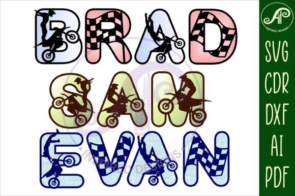 Download Motocross Alphabet Set 2 Layer 55 SVGs - Svg Collection