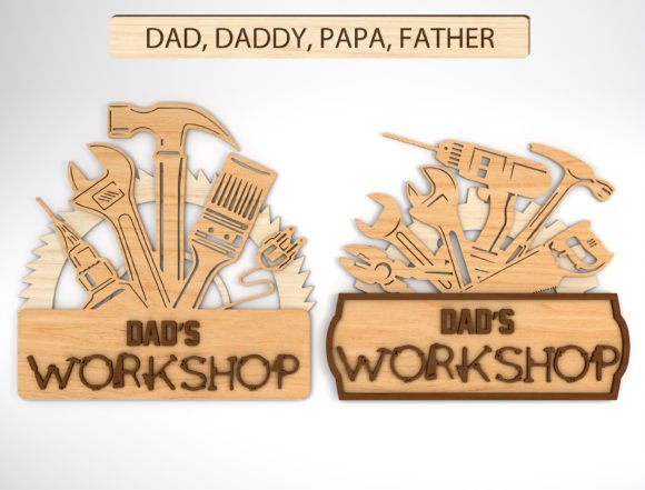 Download Personalized Dad's Workshop Sign SVG - Svg Collection