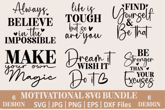 Download Motivational Quotes Svg Bundle - Premium Resources