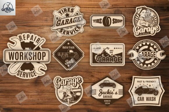 Download Garage Sign Laser Cut SVG Bundle - Svg Collection