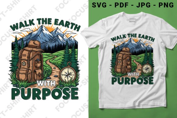 Download Walk Earth with Purpose Hiking SVG - Svg Collection