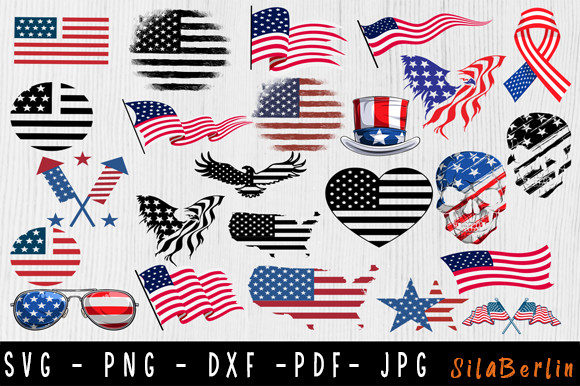 Download USA Flag SVG Bundle, American Flag SVG - Svg Collection