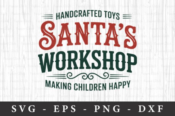 Download Santa’s Workshop Sign Svg Cut File - Svg Collection