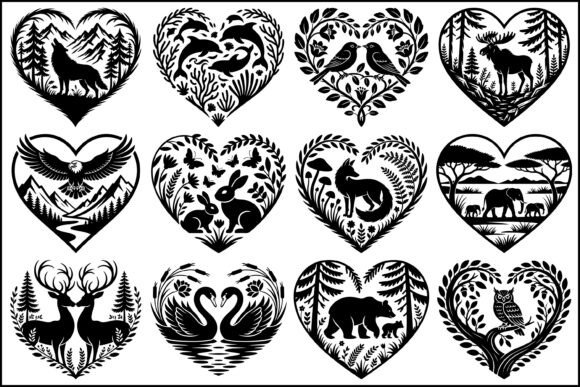 Download Wildlife Heart SVG Bundle Collection - Svg Collection