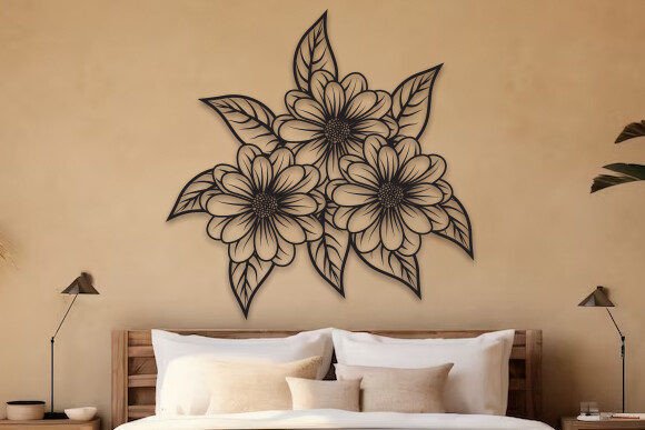 Download Sunflower Wall Art Laser Cut SVG - Svg Collection